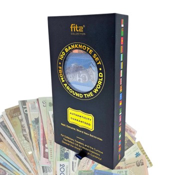 100 skirtingų banknotų rinkinys