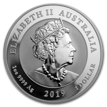 Australija 2019 Dvigubas drakonas 1 oz Ag999