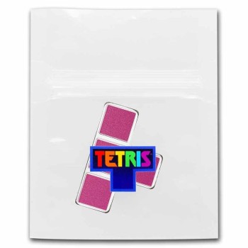 Niujė 2023 Tetris T-Tetrimino blokas Violetinė