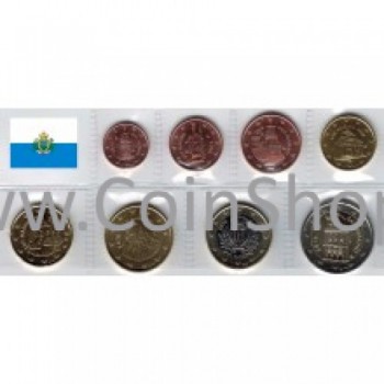 San Marinas 2016 Euro monetų UNC rinkinys San Marinas 2016 Euro monetų UNC rinkinys